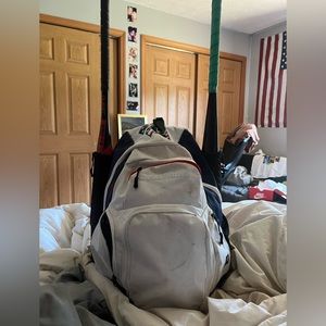 Full bag of softball equipment